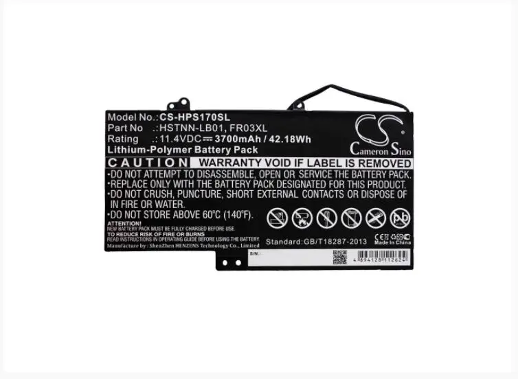 Cameron Sino 3700mAh battery for HP J4V73AA Slate 17 17-l010 777999-001 FR03XL HSTNN-LB01 TPC-LB01 Tablet Battery
Cameron Sino 3700mAh battery for HP J4V73AA Slate 17 17-l010 777999-001 FR03XL HSTNN-LB01 TPC-LB01 Tablet Battery