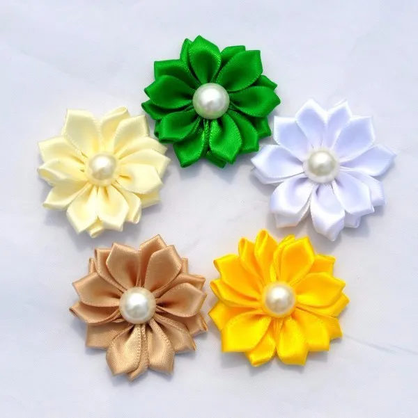 120pcs/lot 4cm 17colors Artificial Satin Ribbon Flower+Pearl Center For Baby Girls Hair Accessories Fabric Flowers For Headbands
120pcs/lot 4cm 17colors Artificial Satin Ribbon Flower+Pearl Center For Baby Girls Hair Accessories Fabric Flowers For Headbands