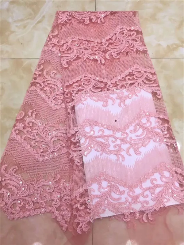 High Quality African Lace Fabric Net 2018 French Lace Fabric Tulle With Sequin Gold Nigerian Lace Fabric For Wedding pink White
High Quality African Lace Fabric Net 2018 French Lace Fabric Tulle With Sequin Gold Nigerian Lace Fabric For Wedding pink White