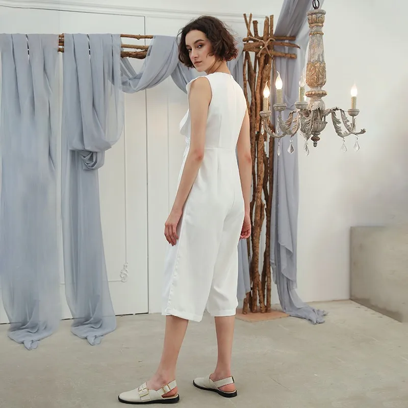 TWOTWINSTYLE Sleeveless Women's Jumpsuits Patchwork Tunic High Waist Ankle Length Wide Leg Pants 2020 Autumn OL Clothes Oversize
TWOTWINSTYLE Sleeveless Women's Jumpsuits Patchwork Tunic High Waist Ankle Length Wide Leg Pants 2020 Autumn OL Clothes Oversize