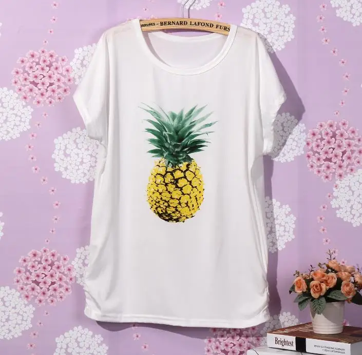 2015 New Women Tshirt Harajuku Pineapple Print Casual Loose Shirt For Lady White Top Tee Hipster ZT203-28
2015 New Women Tshirt Harajuku Pineapple Print Casual Loose Shirt For Lady White Top Tee Hipster ZT203-28
