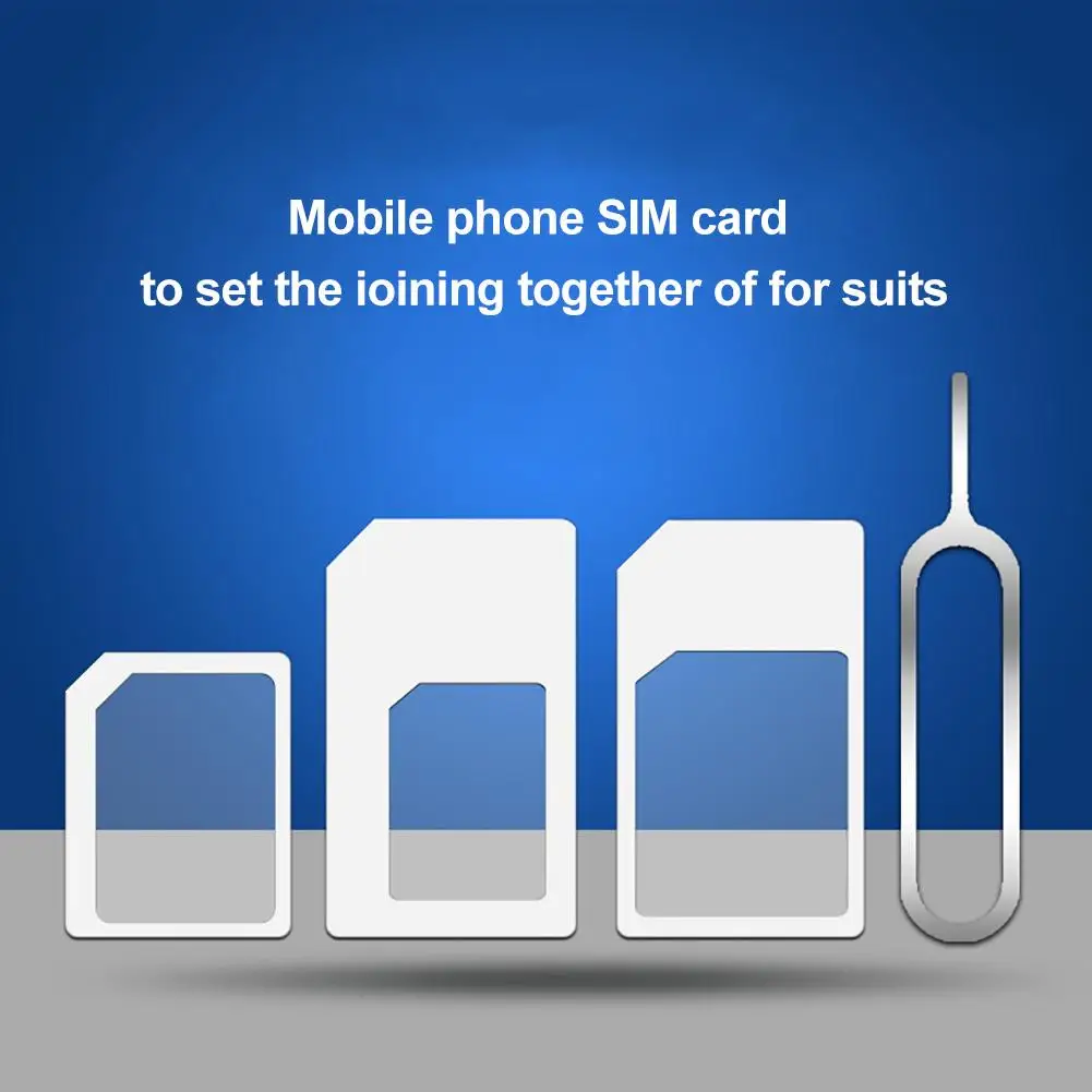 4Pcs New Universal Mobile Phone Nano SIM to Micro/Standard Card Adapter Converter
4Pcs New Universal Mobile Phone Nano SIM to Micro/Standard Card Adapter Converter