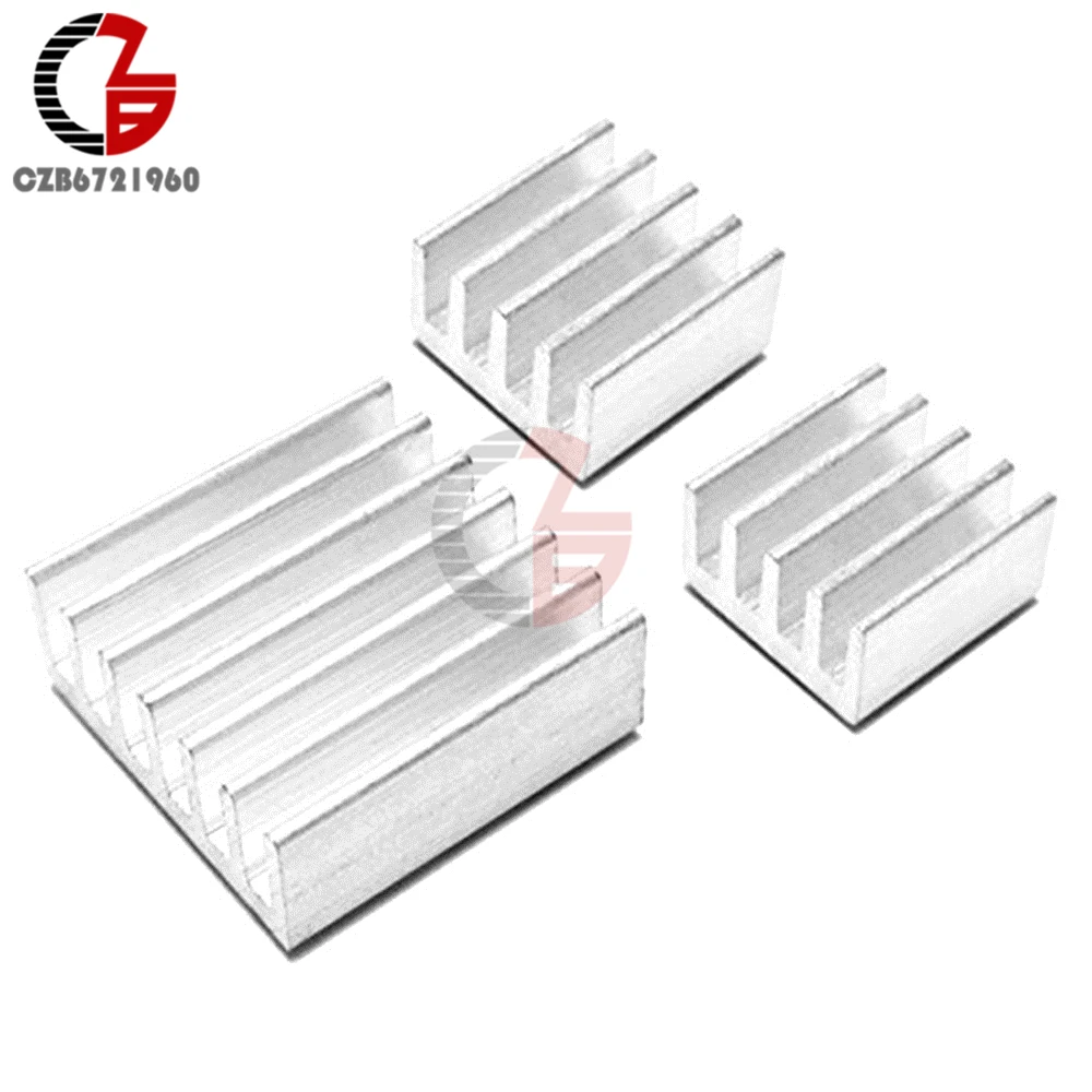 10Sets 3pcs/set Aluminum Heatsink Heat Sink Heating Dissipation Cooler Radiator Adhesive Kit for Raspberry Pi Cooling
10Sets 3pcs/set Aluminum Heatsink Heat Sink Heating Dissipation Cooler Radiator Adhesive Kit for Raspberry Pi Cooling