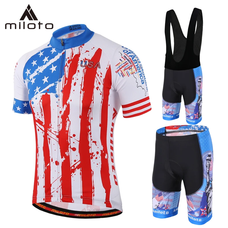 MILOTO Pro Bicycle Sets Short Sleeve Maillot Ciclismo Men's MTB Cycling Jersey Summer Breathable Short Riding Cycling Bib Suits
MILOTO Pro Bicycle Sets Short Sleeve Maillot Ciclismo Men's MTB Cycling Jersey Summer Breathable Short Riding Cycling Bib Suits