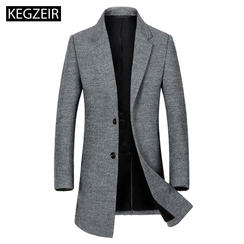Мужское длинное пальто KEGZEIR, повседневное облегающее двубортное пальто из шерсти, для зимы
Мужское длинное пальто KEGZEIR, повседневное облегающее двубортное пальто из шерсти, для зимы