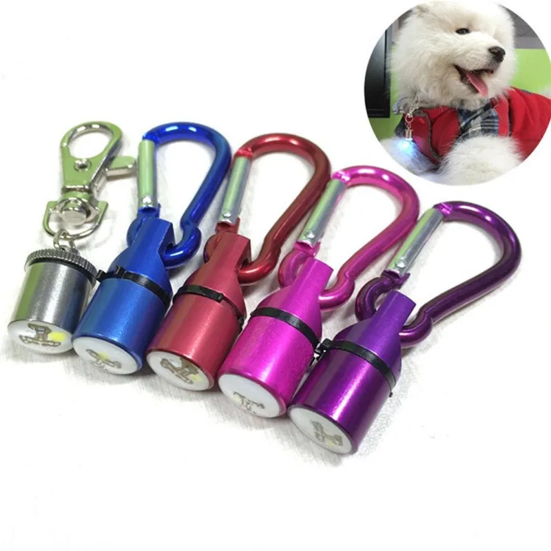 

Metal LED Flashlight Pet Flash LED Light, Dog Cat Safety Flashing Collar Tag Waterproof For Dogs LED Glowing Collar Pet Supplies