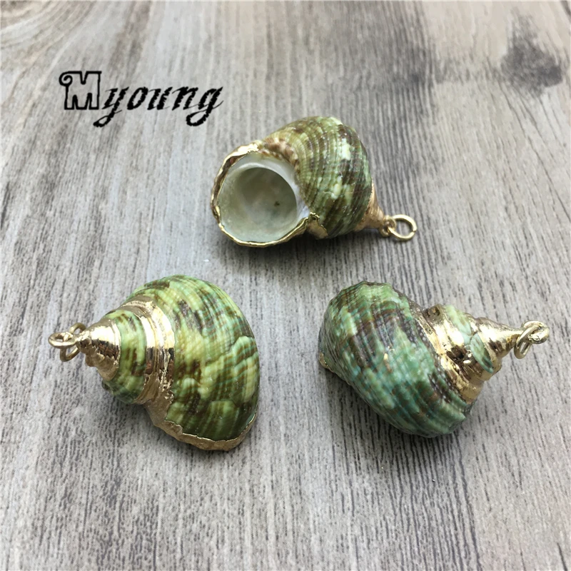 Natural Green Conch Charms,Screw Snails Shell Pendant For Necklace DIY Jewelry Making MY2097
Natural Green Conch Charms,Screw Snails Shell Pendant For Necklace DIY Jewelry Making MY2097