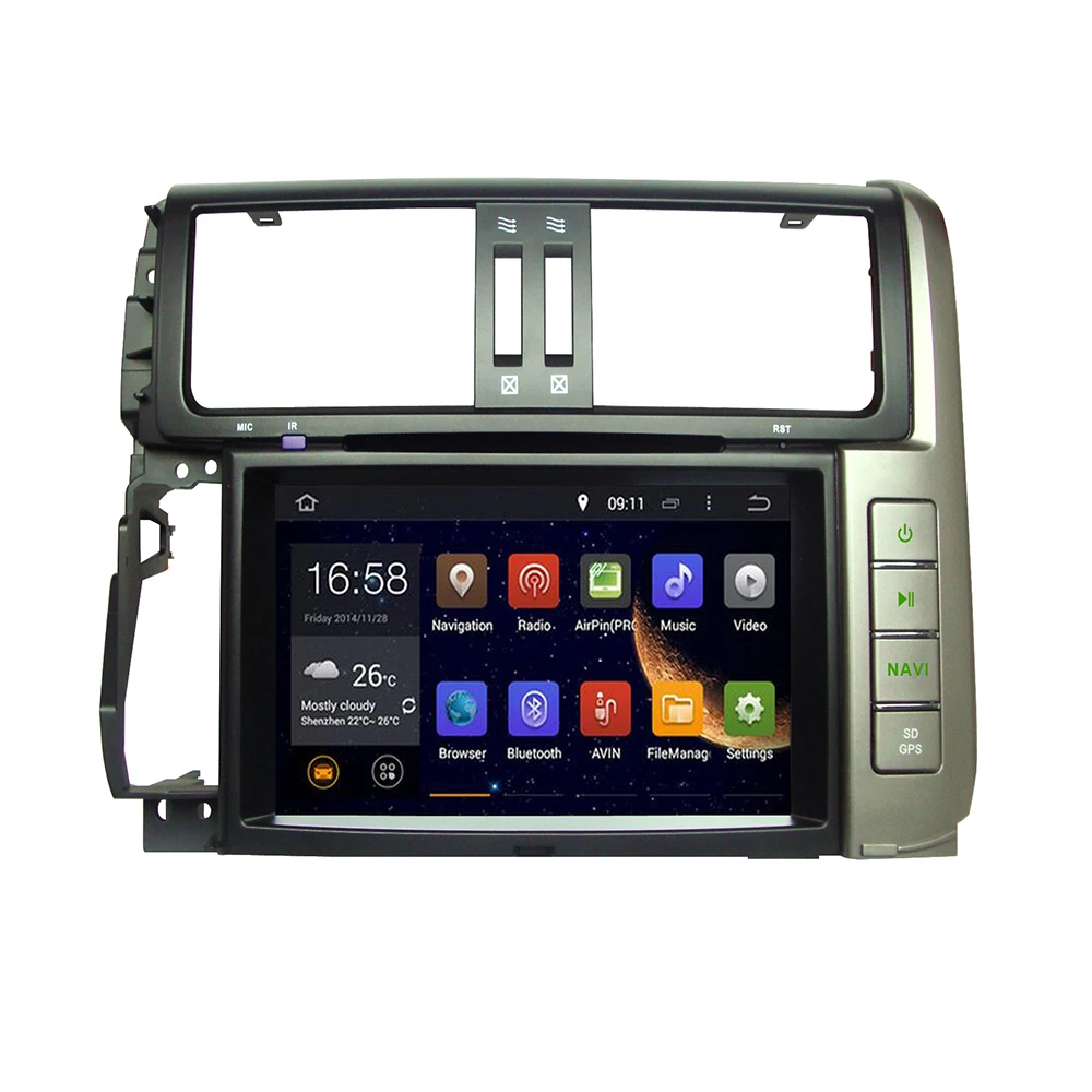 8 "Android 10 магнитофон автомобильный DVD плеер для Toyota PRADO / Prado 150 2010 2011 2012 2013 Радио