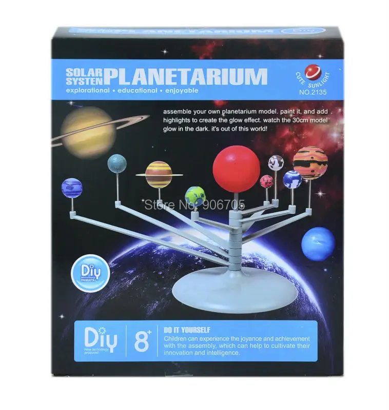 New Solar System Planetarium Scale Models Simulation Assemble Eductional Learning Toys Montessori Aeromodelo For Kids
New Solar System Planetarium Scale Models Simulation Assemble Eductional Learning Toys Montessori Aeromodelo For Kids