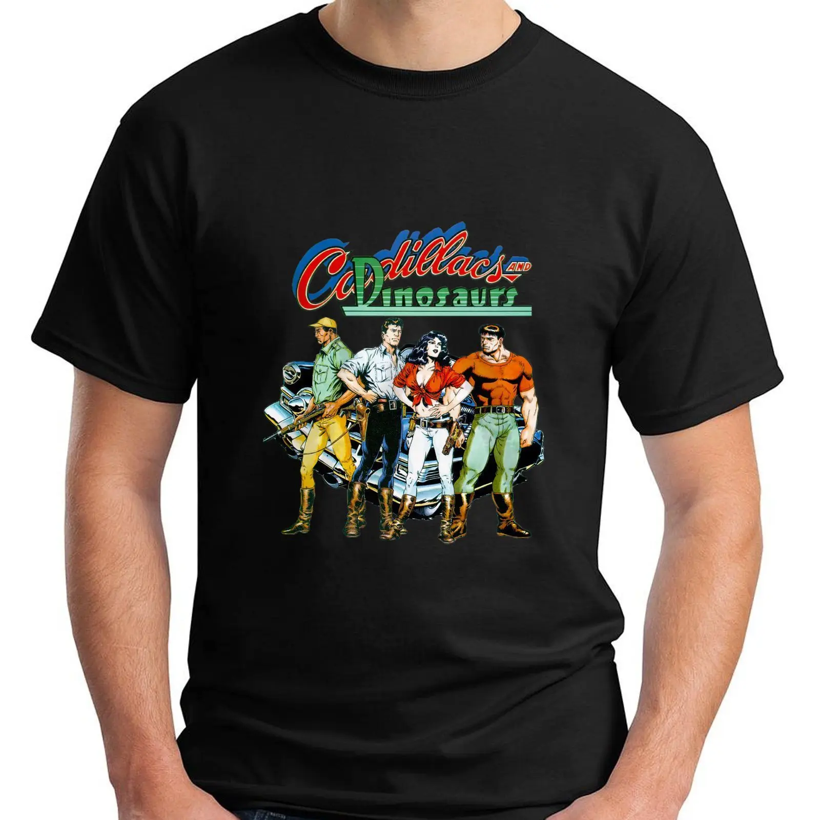 Cadillac And Dinosaur Retro Video Games T-Shirt Casual T Shirt Male Short Sleeve Pattern 2018 New Fashion Men'S Top Tee
Cadillac And Dinosaur Retro Video Games T-Shirt Casual T Shirt Male Short Sleeve Pattern 2018 New Fashion Men'S Top Tee