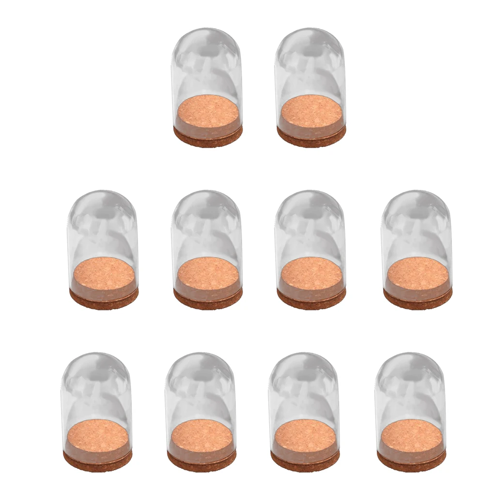 10Pieces Mini Clear Glass Hemisphere Cover Dome Cabochon With Wooden Cork Base Table Decor
10Pieces Mini Clear Glass Hemisphere Cover Dome Cabochon With Wooden Cork Base Table Decor
