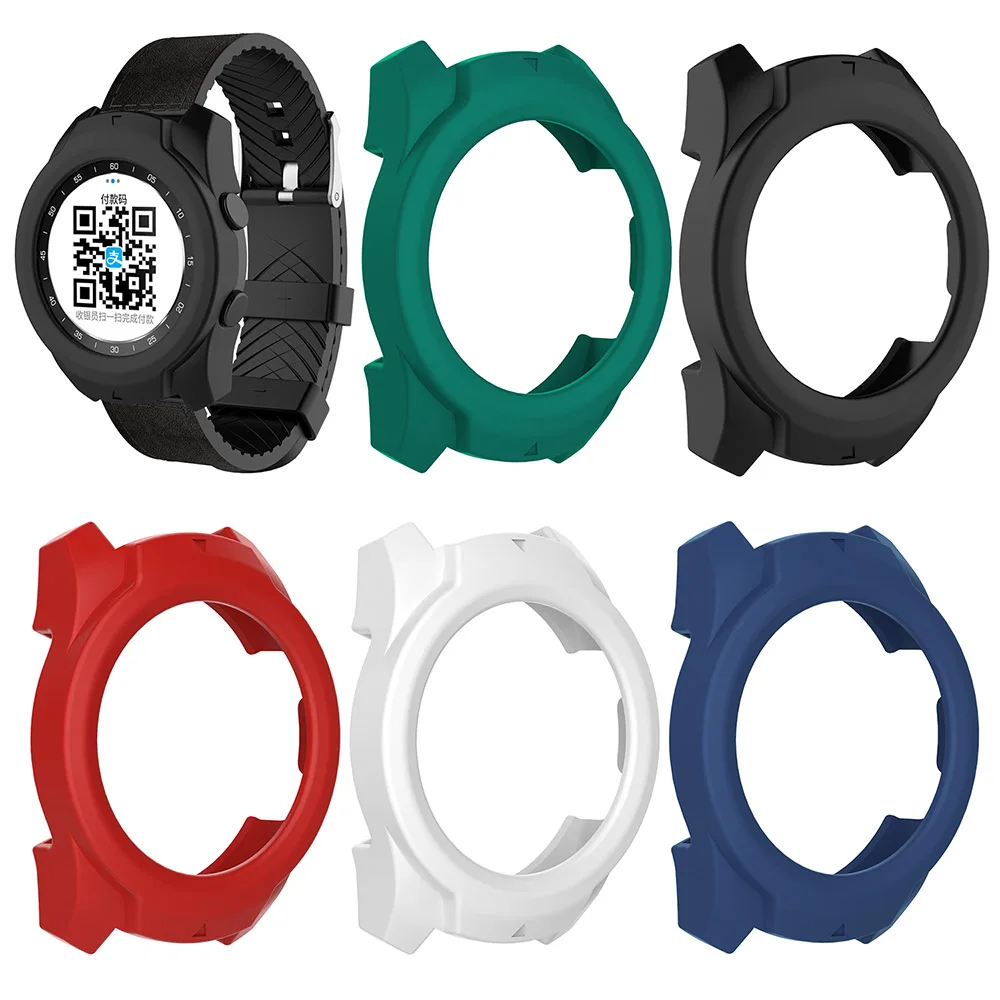 Чехол для ticwatch pro силиконовый ударопрочный чехол с защитой от царапин|Часы Чехлы|