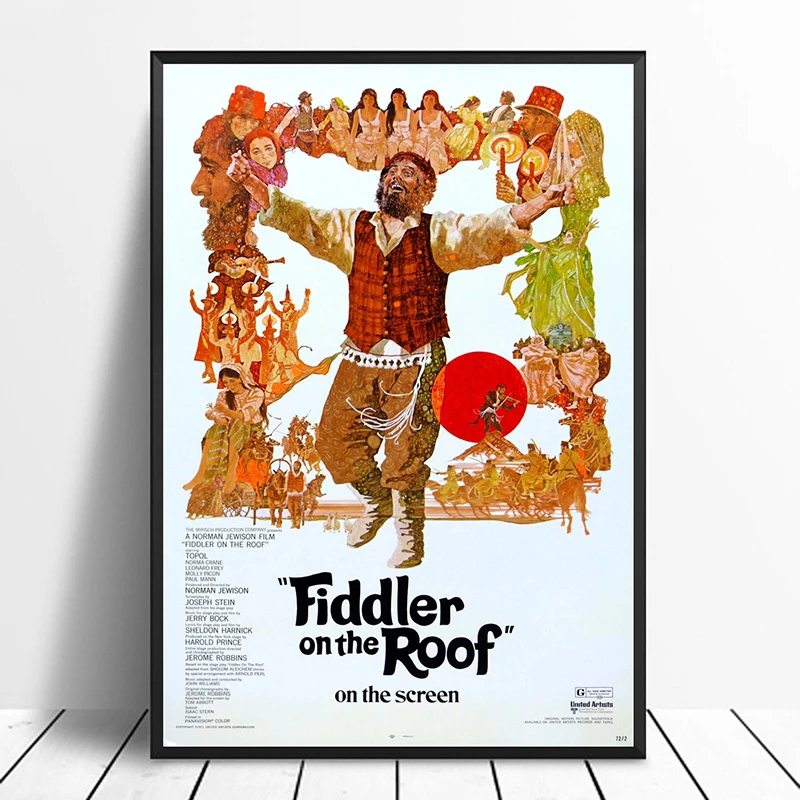 Fiddler на крыше Винтаж, классическое кино постер домашний Декор настенный Декор настенное Искусство Холст Картина Cnavas печать
Fiddler на крыше Винтаж, классическое кино постер домашний Декор настенный Декор настенное Искусство Холст Картина Cnavas печать