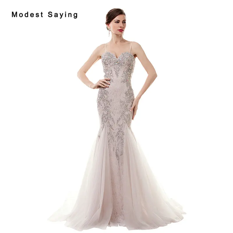 Luxury New Mermaid Beaded Lace Cover Evening Dresses 2017 with Rhinestone Formal Women Party Red Carpet Prom Gowns vestido longo
Luxury New Mermaid Beaded Lace Cover Evening Dresses 2017 with Rhinestone Formal Women Party Red Carpet Prom Gowns vestido longo