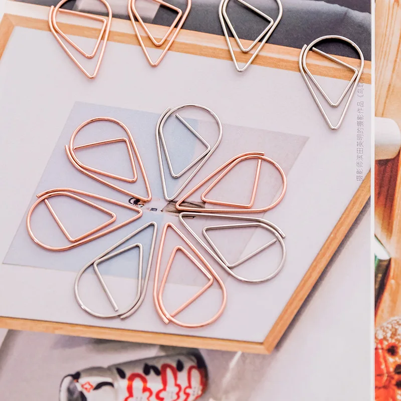 10Pcs Metal Paper Clips Set Decorative Rose Gold and Silver Paper Clip Bookmark for Memo, Christmas Cards, Photo
10Pcs Metal Paper Clips Set Decorative Rose Gold and Silver Paper Clip Bookmark for Memo, Christmas Cards, Photo