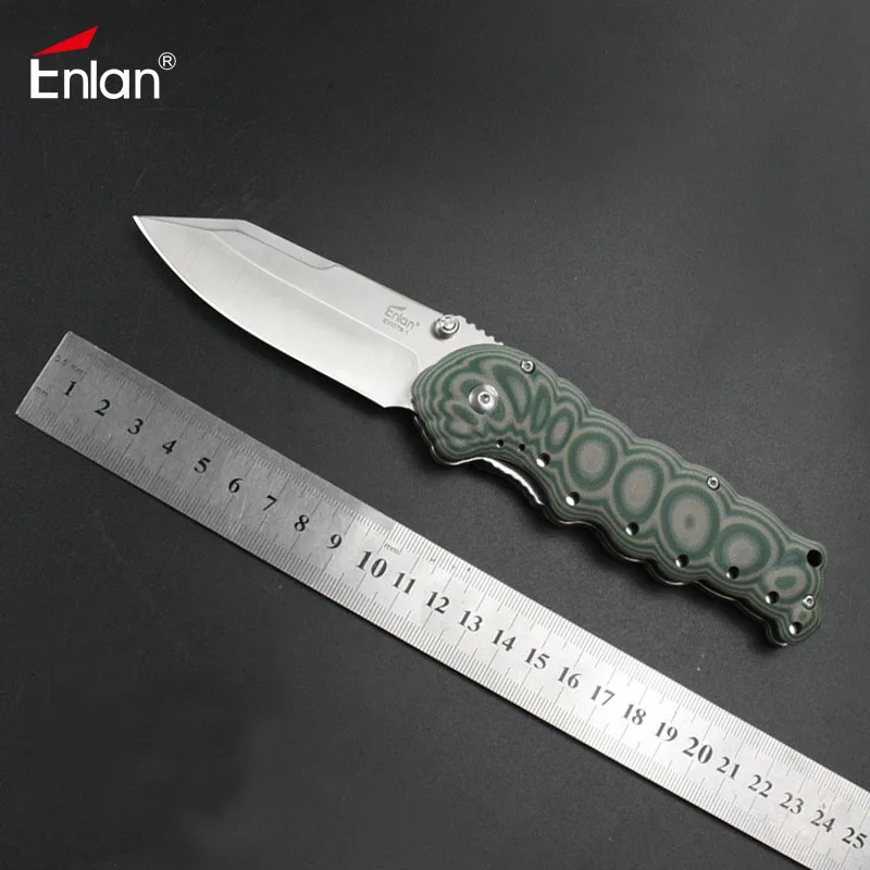 Enlan EW078 Folding Knife 8Cr13Mov Blade G10 Handle Outdoor Survival Tactical bushcraft Knife Collection EDC Tool
Enlan EW078 Folding Knife 8Cr13Mov Blade G10 Handle Outdoor Survival Tactical bushcraft Knife Collection EDC Tool