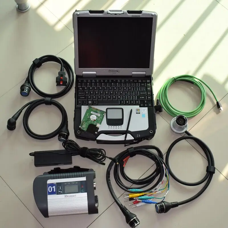 Sdconnect C4 Mb Star Diagnose with Laptop Cf30 Ram 4g Hdd 320gb Newest Software 06/2021 Ready To Use for 12v 24v
Sdconnect C4 Mb Star Diagnose with Laptop Cf30 Ram 4g Hdd 320gb Newest Software 06/2021 Ready To Use for 12v 24v