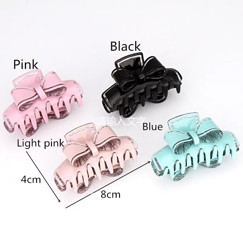 2017 New Fashion Acrylic Hair Clips for Girls High-Quality 4 Colors Adult Solid Accessories Women Claws | Аксессуары для одежды