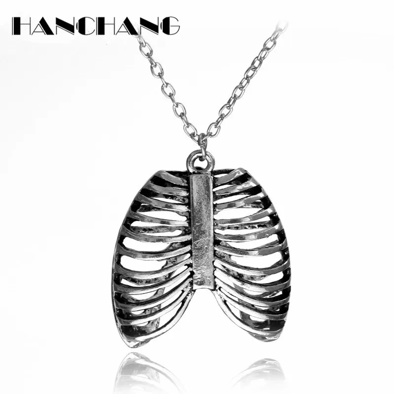 Men Cool Necklace Male Boy Jewelry Ribcage Ribs Anatomy Anatomical Pendant Charm Collier toned Gothic Science Geek Bone Necklace
Men Cool Necklace Male Boy Jewelry Ribcage Ribs Anatomy Anatomical Pendant Charm Collier toned Gothic Science Geek Bone Necklace