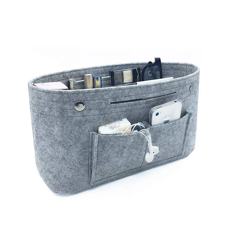 Makeup Storage Organizer,Felt Cloth Insert Cosmetic Bag Multi-pockets Fits in Handbag Cosmetic Toiletry Bag for Travel Organizer
Makeup Storage Organizer,Felt Cloth Insert Cosmetic Bag Multi-pockets Fits in Handbag Cosmetic Toiletry Bag for Travel Organizer