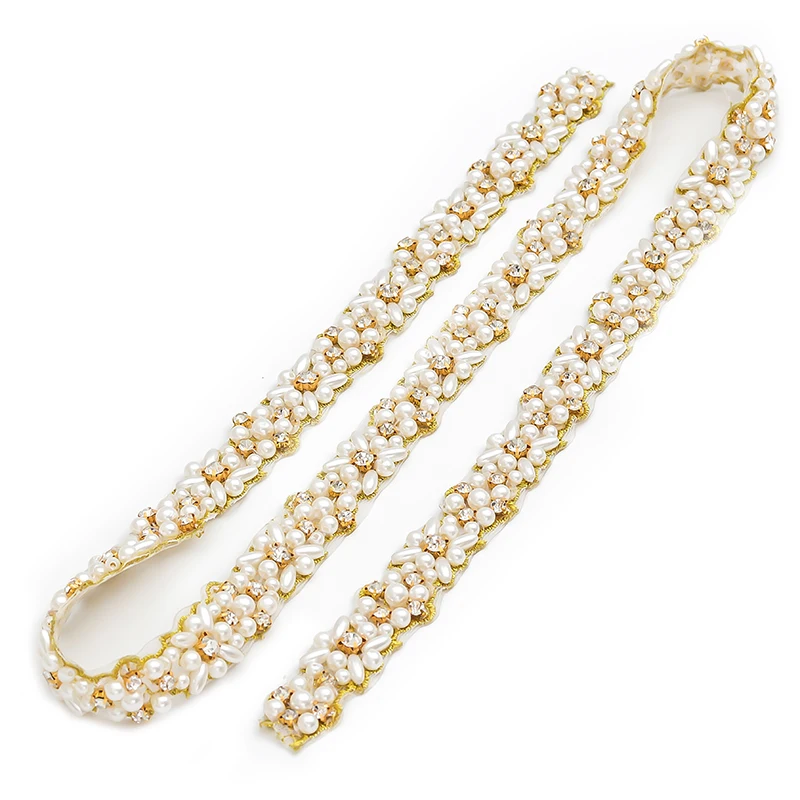 WENXI 1YARD Handmade Bridal Sash Crystal Rhinestone With Pearls Trim For Wedding Dress Belt Crystal Rhinestone Accessory WX803
WENXI 1YARD Handmade Bridal Sash Crystal Rhinestone With Pearls Trim For Wedding Dress Belt Crystal Rhinestone Accessory WX803