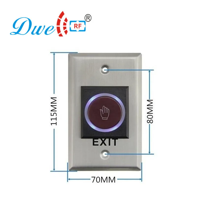 

DWE CC RF access control hand shape no touch button infrared NO NC COM switch with 12V
