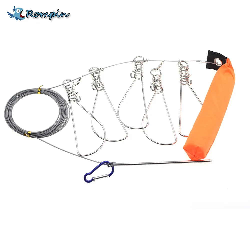 Rompin fishing 6M Fishing Lock Buckle Stainless Steel Live Fish Lock With Fishing Stringer For Fishing Tackle Accessories
Rompin fishing 6M Fishing Lock Buckle Stainless Steel Live Fish Lock With Fishing Stringer For Fishing Tackle Accessories
