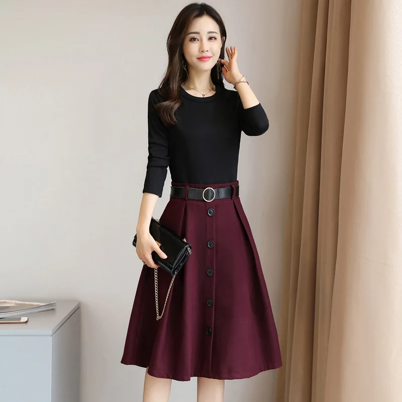 Hot Selling 2020 autumn new fashion temperament stitching comfortable long-sleeved long paragraph dress female A471
Hot Selling 2020 autumn new fashion temperament stitching comfortable long-sleeved long paragraph dress female A471