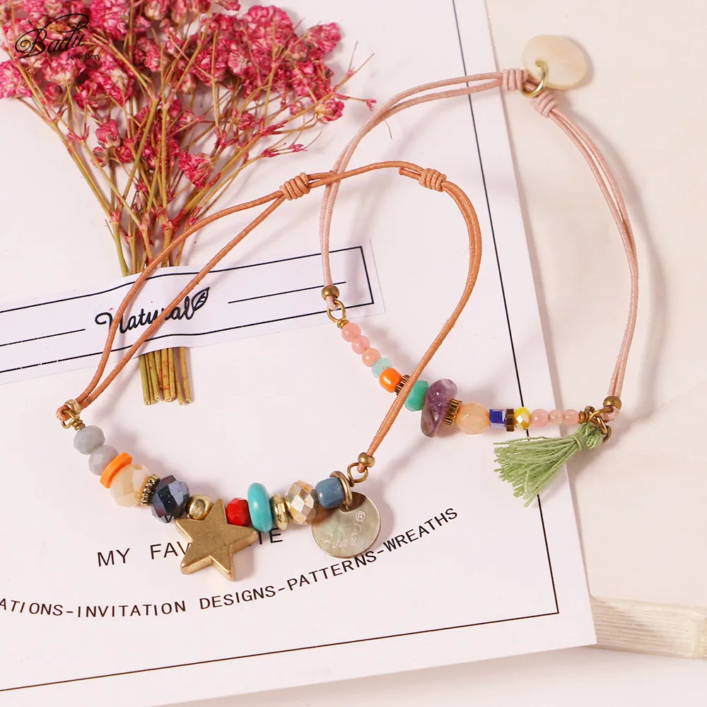 Badu Women Best Friend Bracelet Gold Star String Bracelets Lucky Charm Elastic Rope Summer Handging Pendant Trendy Jewelry Gift
Badu Women Best Friend Bracelet Gold Star String Bracelets Lucky Charm Elastic Rope Summer Handging Pendant Trendy Jewelry Gift