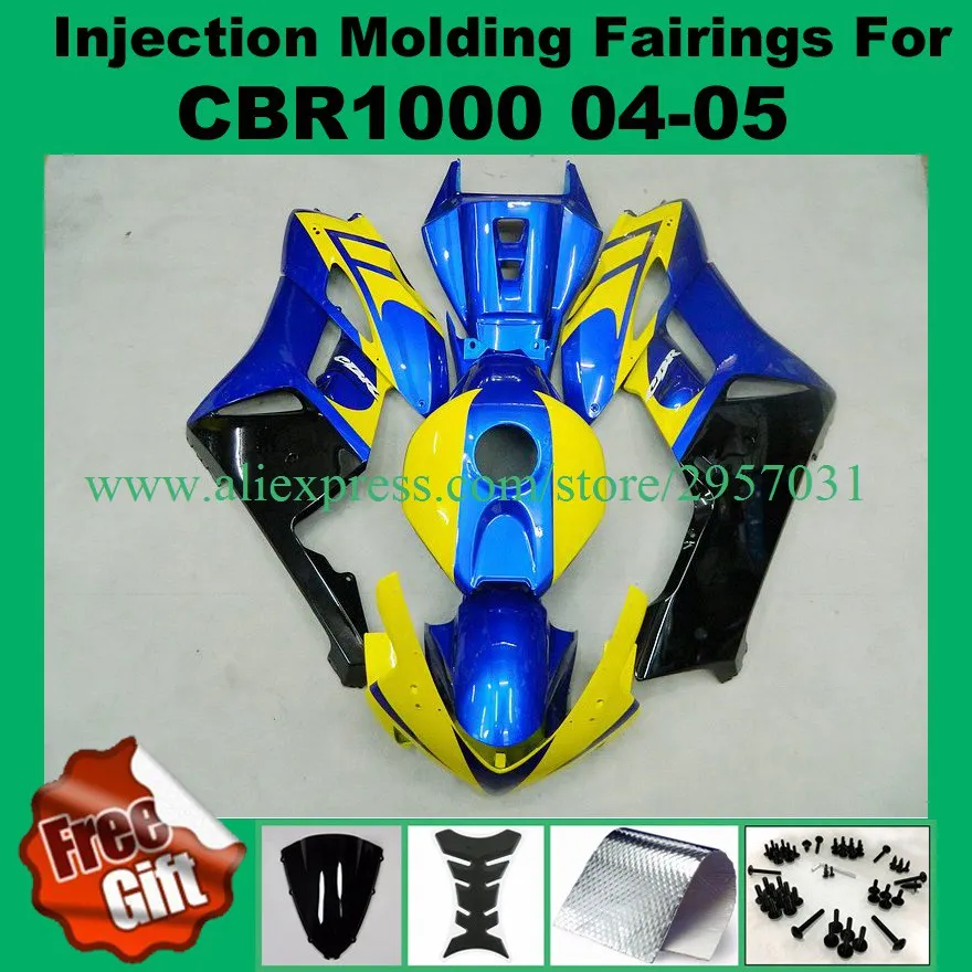 Free screws+gifts Injection For HONDA CBR 1000RR 04 05 Blue Yellow CBR1000 RR 04-05 1000 RR CBR1000RR 2004 2005 Fairing
Free screws+gifts Injection For HONDA CBR 1000RR 04 05 Blue Yellow CBR1000 RR 04-05 1000 RR CBR1000RR 2004 2005 Fairing