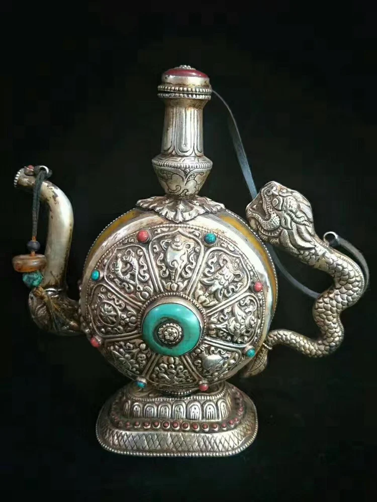 Старинная Кастрюля/кувшин из серебра и нефрита QingDynasty 3, ручная работа, коллекция и украшение, бесплатная доставка
Старинная Кастрюля/кувшин из серебра и нефрита QingDynasty 3, ручная работа, коллекция и украшение, бесплатная доставка