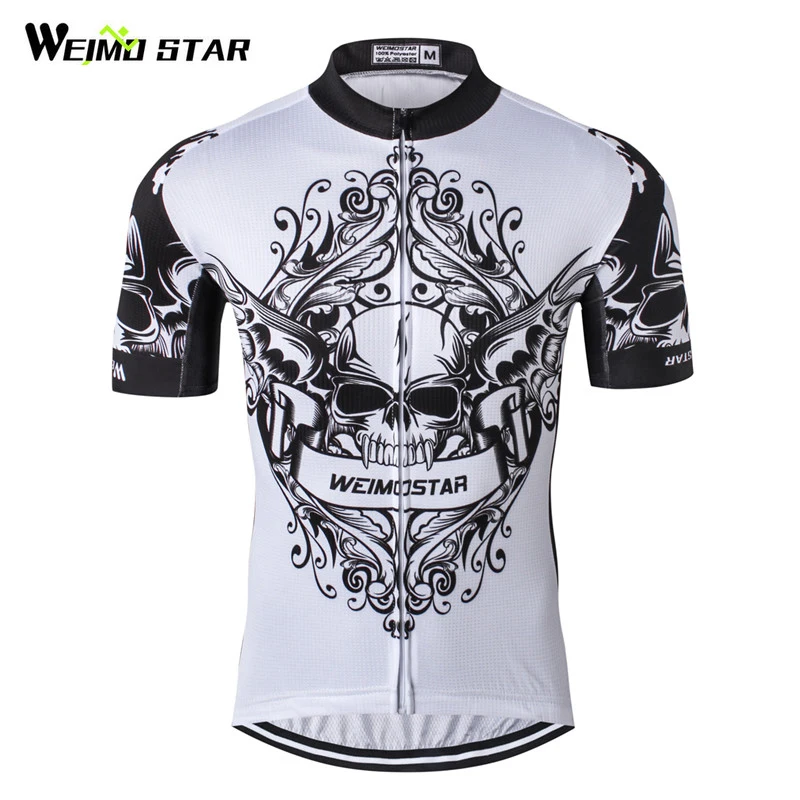 Weimostar Team Racing Sport Cycling Jersey Men Top Short Sleeve Skull Bike Jersey Shirt Breathable MTB Bicycle Cycling Clothing
Weimostar Team Racing Sport Cycling Jersey Men Top Short Sleeve Skull Bike Jersey Shirt Breathable MTB Bicycle Cycling Clothing