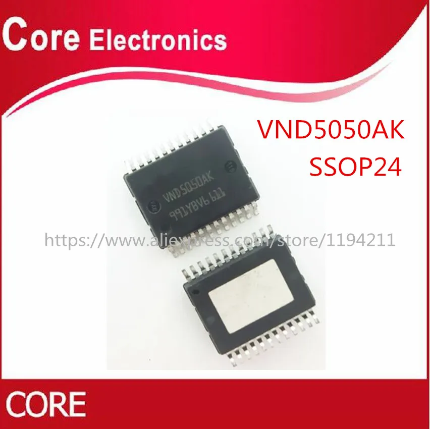 50 шт. VND5050AK VND5050 DRVR HISIDE 2CH мощность SSOP24 IC|Интегральные схемы| |