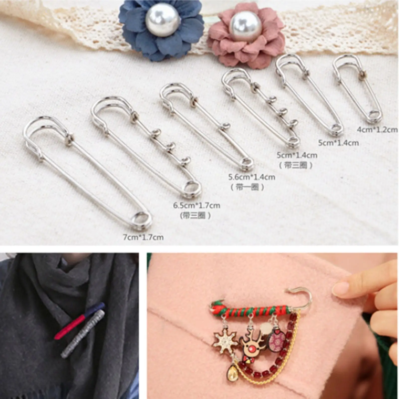 Silver-plate Metal Durable Safety Brooch Pins 40mm-70mm Fastening Sewing Kilt Scarf
Silver-plate Metal Durable Safety Brooch Pins 40mm-70mm Fastening Sewing Kilt Scarf