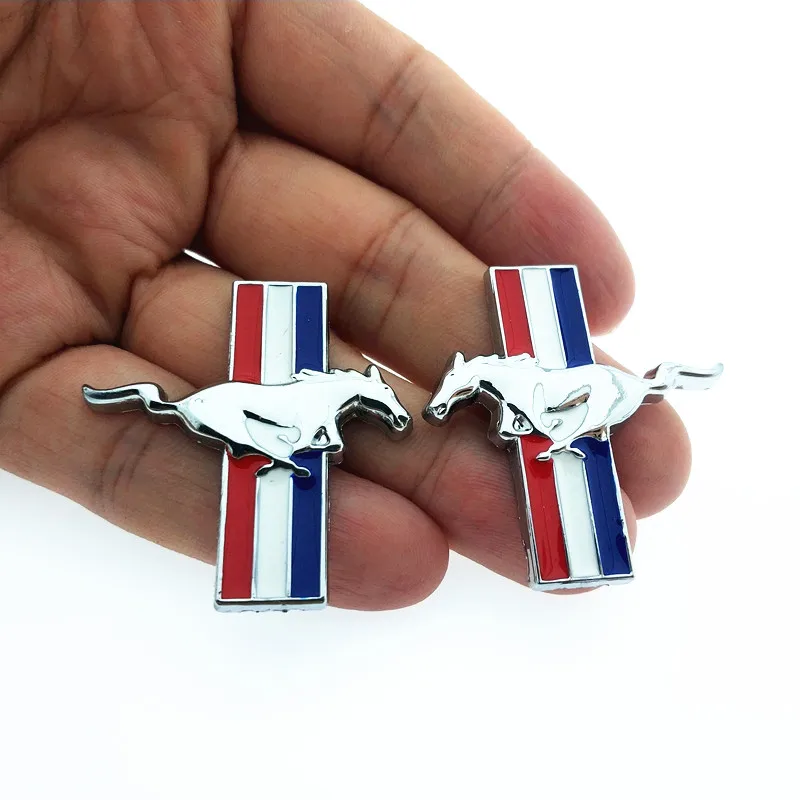 CDIY 2pcs/set 3D Small Metal Chrome Car Styling Running Horse Emblem Badge For Ford Mustang Shelby GT fender Decor Sticker
CDIY 2pcs/set 3D Small Metal Chrome Car Styling Running Horse Emblem Badge For Ford Mustang Shelby GT fender Decor Sticker