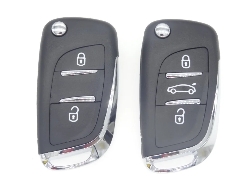 Фото Модифицированный Корпус для дистанционного ключа AUTEWODE 2 3 BTN Peugeot 307 408 308 Citroen C Triumph