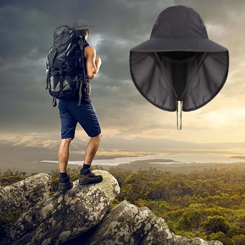 Fishing Hat Layer Mesh Adjustable Waterproof Sunshade Fishing Cap with Chin String Ear Neck Flap Cover Folding Sports Hat
Fishing Hat Layer Mesh Adjustable Waterproof Sunshade Fishing Cap with Chin String Ear Neck Flap Cover Folding Sports Hat
