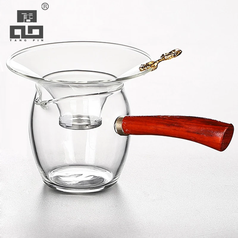 TANGPIN glass heat-resistant tea pitcher chahai tea strainers glass tea accessories
TANGPIN glass heat-resistant tea pitcher chahai tea strainers glass tea accessories