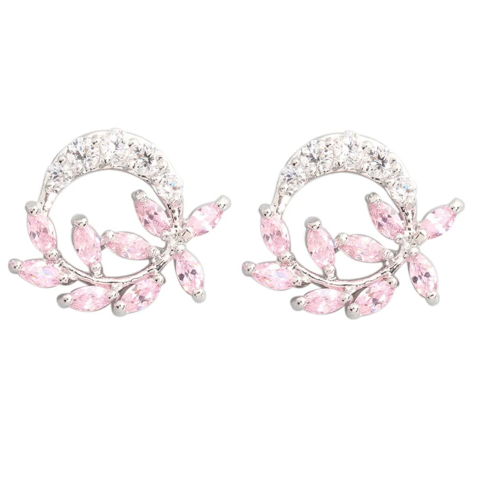 Noble Pink Kunzite 2*4mm Semi-precious Silver Cool For Womens Stud Earrings ED0463
Noble Pink Kunzite 2*4mm Semi-precious Silver Cool For Womens Stud Earrings ED0463