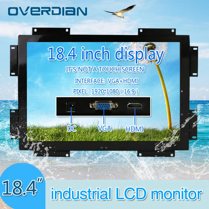 3 5 дюймовый экран VGA/HDMI с входным интерфейсом Промышленный 16:9 без сенсорного