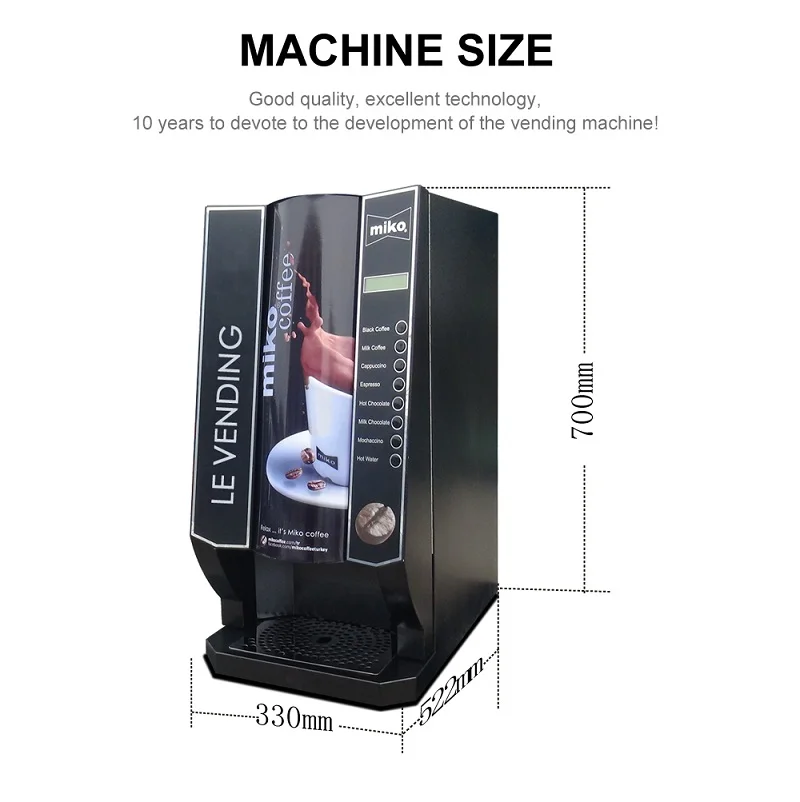 Coffee Vending Maker/Making Machine 8 Hot Mixed Drinks With Free Shipping By Sea Support Customized
Coffee Vending Maker/Making Machine 8 Hot Mixed Drinks With Free Shipping By Sea Support Customized