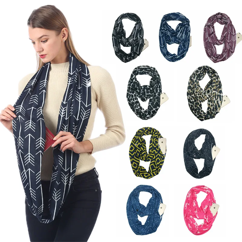 Portable new designer Women Winter Convertible Infinity Scarf with Pocket Loop Zipper Pocket Scarves polyester neckwear LL181208
Portable new designer Women Winter Convertible Infinity Scarf with Pocket Loop Zipper Pocket Scarves polyester neckwear LL181208
