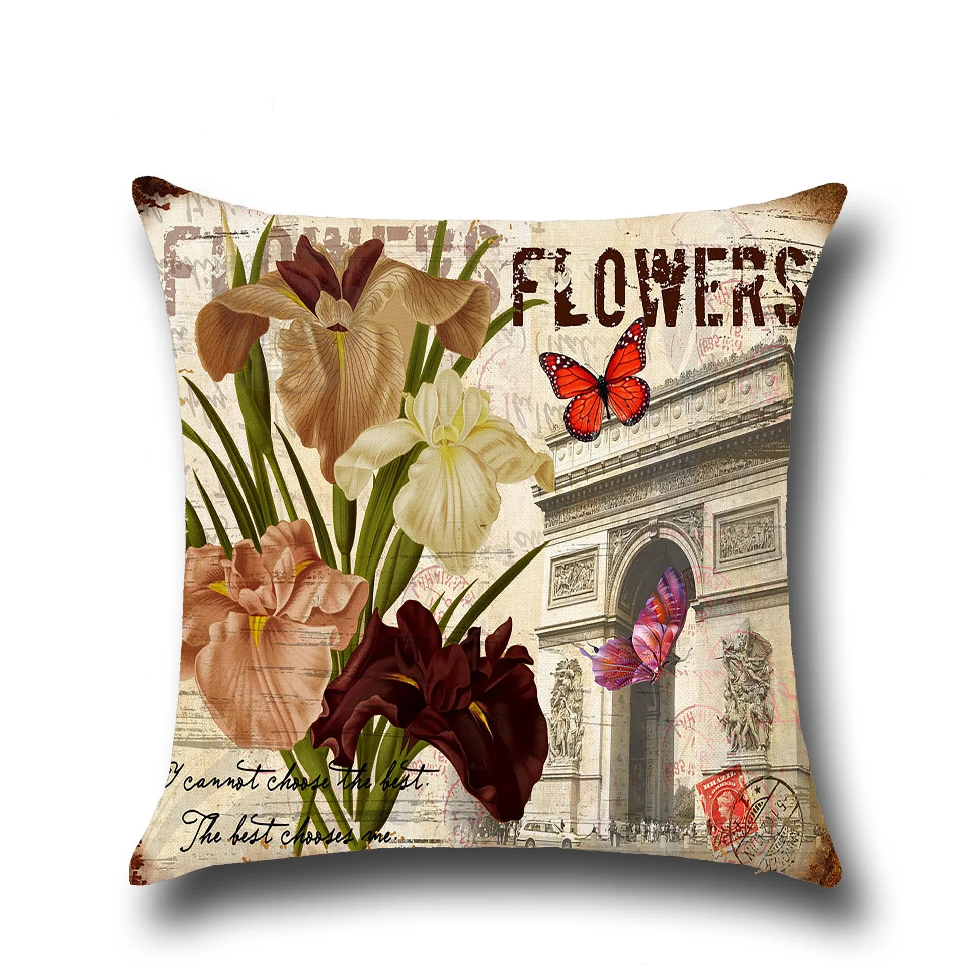 Color Butterfly Cushion Cover Printing Tower Building Still Pillowcase Decoration Home Bedroom Bedside decorative pillow
Color Butterfly Cushion Cover Printing Tower Building Still Pillowcase Decoration Home Bedroom Bedside decorative pillow