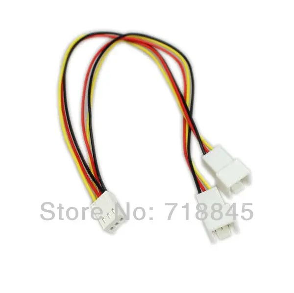1pcs NEW 12V 4 Pin TO 4pin 3/4pin PC Fan Power Y Cable Splitter Extension Cable Wire 23CM