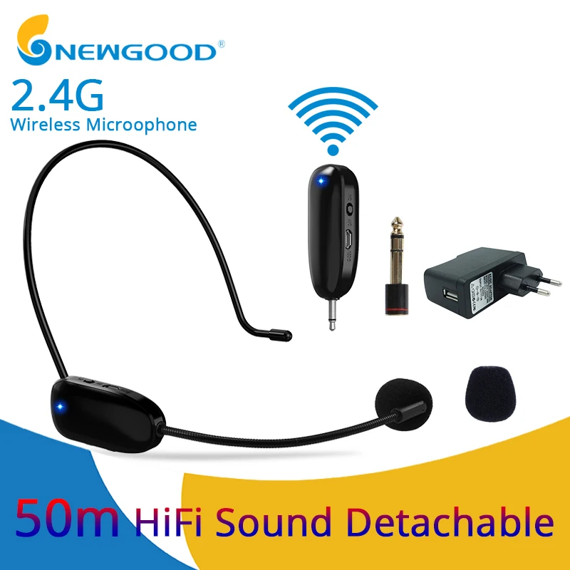 2.4G Wireless Microphones Mini Portable Headset Microphone Wireless Mic For Loudspeaker Teaching Meeting Guide Mic For PC
2.4G Wireless Microphones Mini Portable Headset Microphone Wireless Mic For Loudspeaker Teaching Meeting Guide Mic For PC