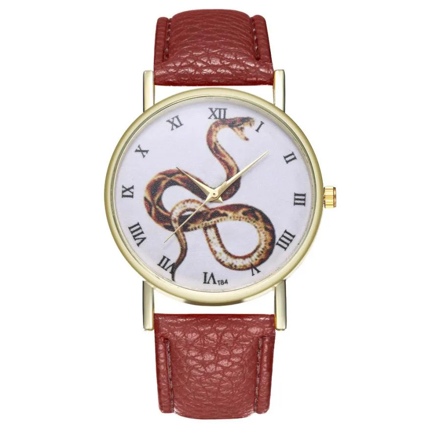 TZ#502 Fashion Simple Women's Watch Snake Leather Band Analog Quartz Round Wrist Watch Watches
TZ#502 Fashion Simple Women's Watch Snake Leather Band Analog Quartz Round Wrist Watch Watches