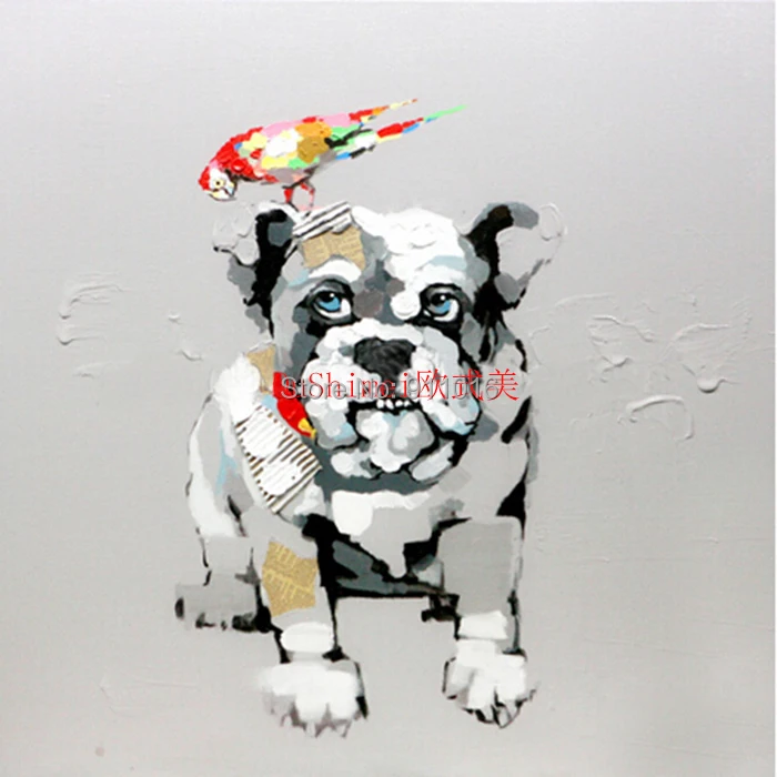 Wall Art Hand Painted Dog Animals Home Decor Oil Painting On Canvas Abstract Hang Paintings Hand Painting Picture For Room Decor
Wall Art Hand Painted Dog Animals Home Decor Oil Painting On Canvas Abstract Hang Paintings Hand Painting Picture For Room Decor