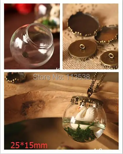 NEW 300sets/lot 25*15mm clear glass globe with base findings set empty glass bubble DIY vial pendant Charm wide opening Bottle
NEW 300sets/lot 25*15mm clear glass globe with base findings set empty glass bubble DIY vial pendant Charm wide opening Bottle