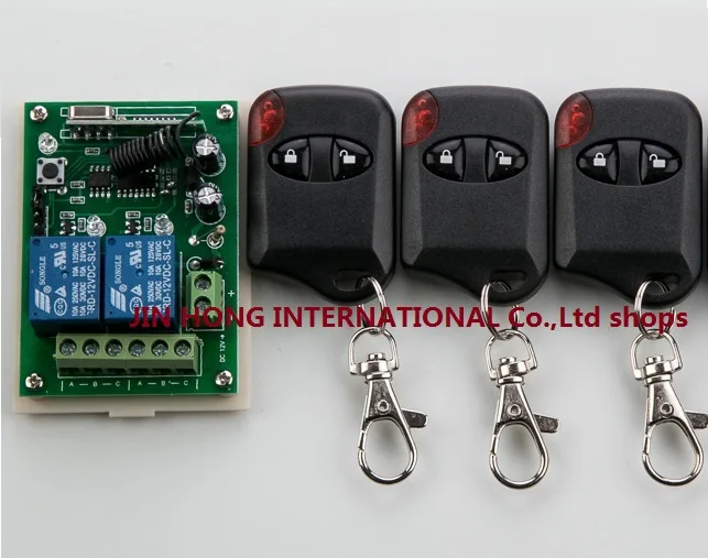 DC12V 2CH Wireless переключатель системы дистанционного управления teleswitch 1 * приемник + 3 * передатчики кошачий глаз для бытовой техники ворота гараж...
DC12V 2CH Wireless переключатель системы дистанционного управления teleswitch 1 * приемник + 3 * передатчики кошачий глаз для бытовой техники ворота гараж...