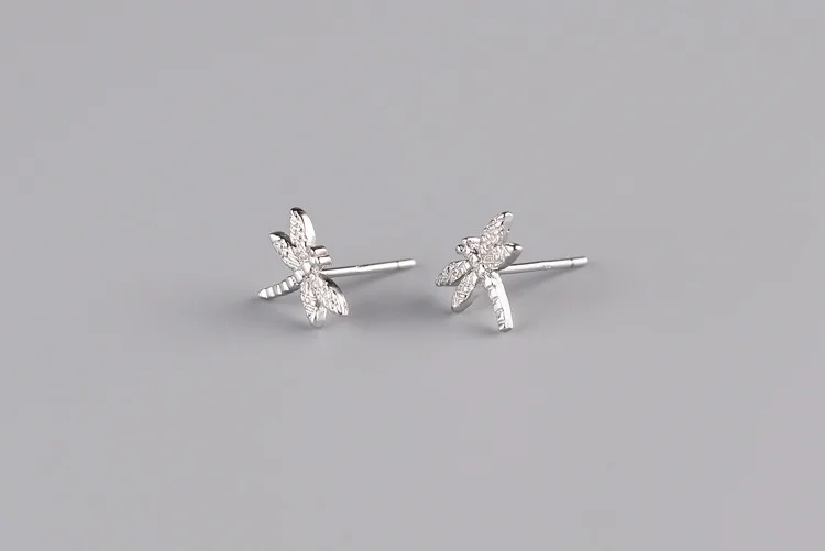Wholesale Sterling Silver Jewelry Earrings 925 Sterling Silver Dragonfly Stud Earrings Brincos Pendientes de plata
Wholesale Sterling Silver Jewelry Earrings 925 Sterling Silver Dragonfly Stud Earrings Brincos Pendientes de plata